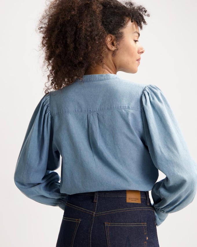 Zillah Chambray Shirt - Light Denim from Brand Mission