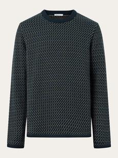 Jacquard knit sweater - eclipse via Brand Mission