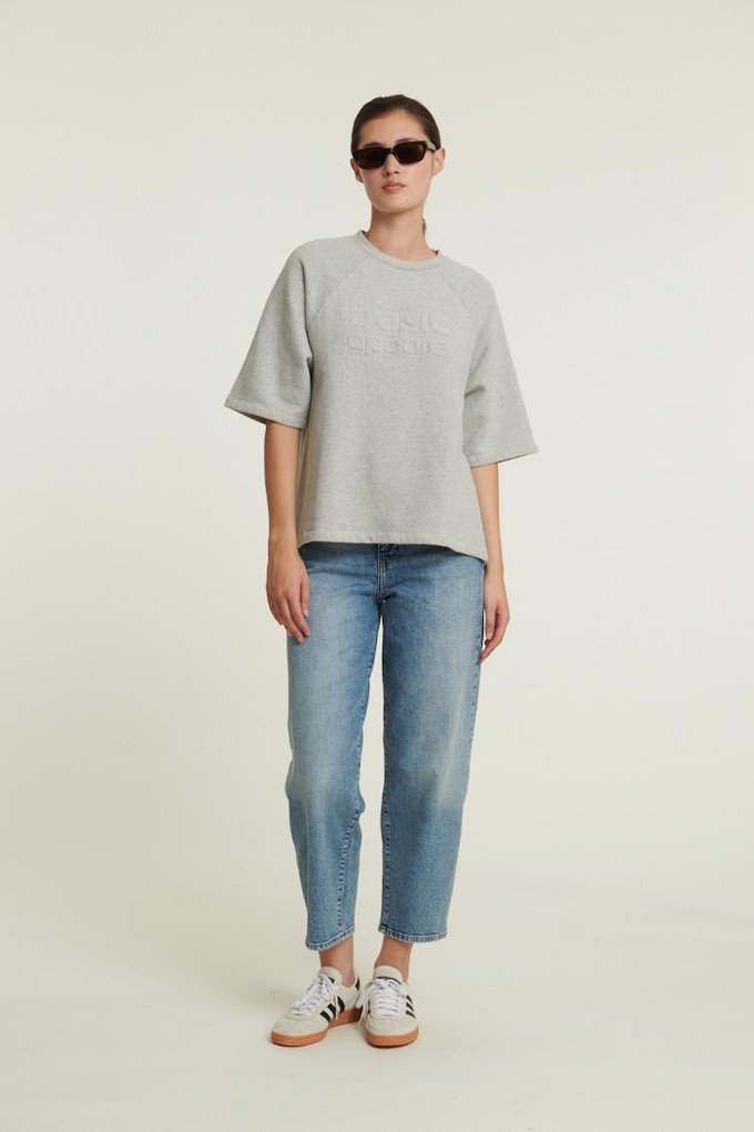 Adele sweater top - grey melange from Brand Mission