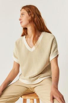 Kloe sweater - beige multicolour via Brand Mission