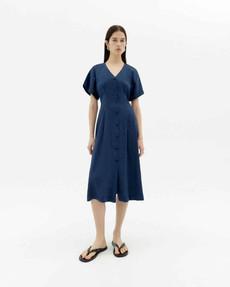 Laura hennep jurk - navy via Brand Mission