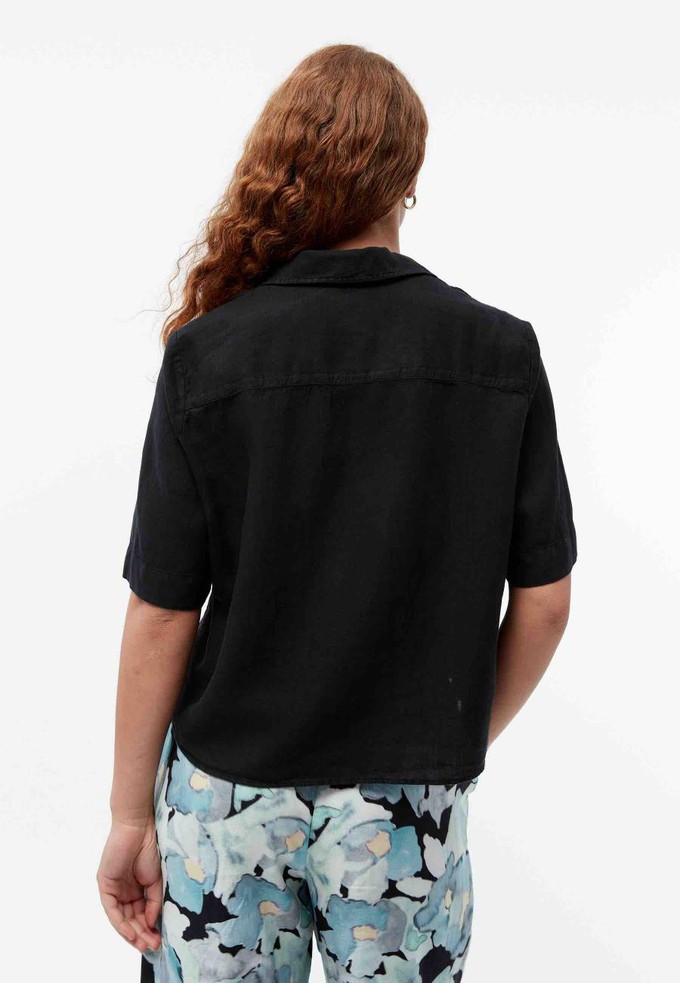 Carol linnen blouse - zwart from Brand Mission