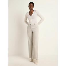 Marlene rib pantalon - light grey via Brand Mission