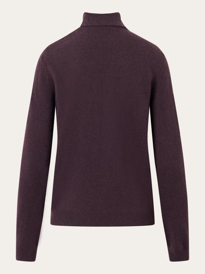 Roll neck pull - chocolate plum from Brand Mission