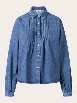 Denim A-shape blouse - vintage indigo from Brand Mission