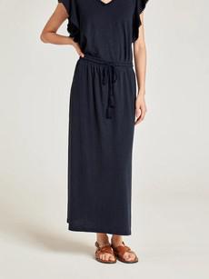 The easy hemp maxi rok - navy via Brand Mission