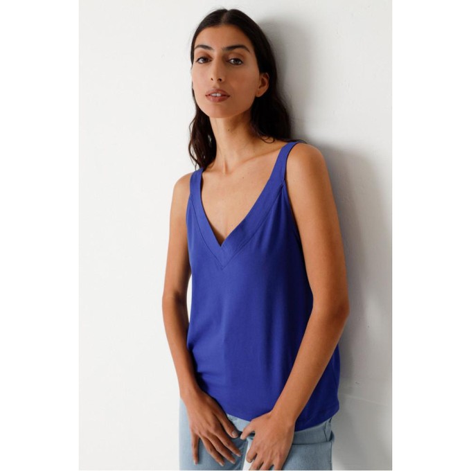 Top Hamahiru - royal blue from Brand Mission