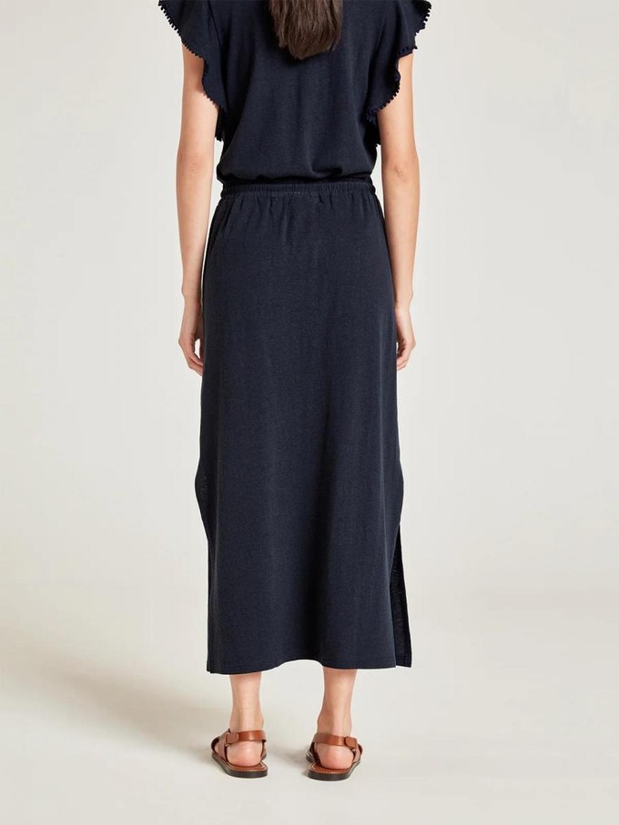 The easy hemp maxi rok - navy from Brand Mission