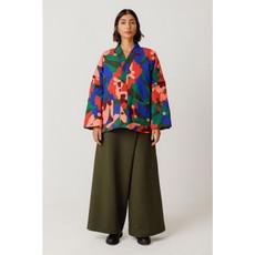 Alana Jacket - Reversible Deep Green/ Floral Print via Brand Mission