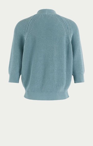 Tessa cardigan - ash blue solid from Brand Mission