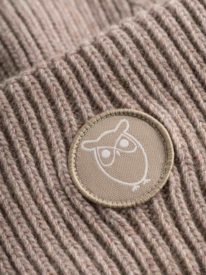 Big rib wool beanie - kelp melange from Brand Mission