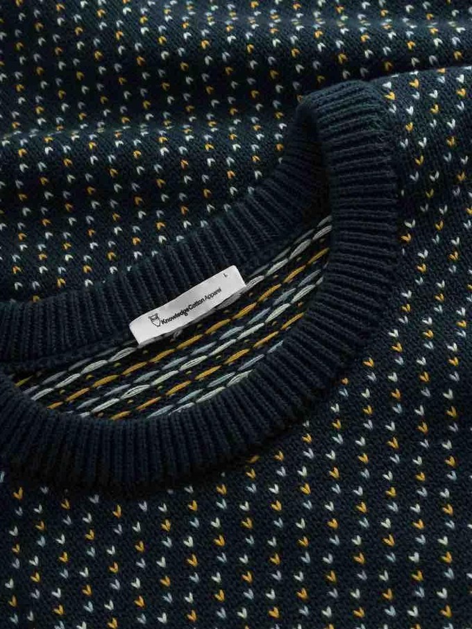 Jacquard knit sweater - eclipse from Brand Mission