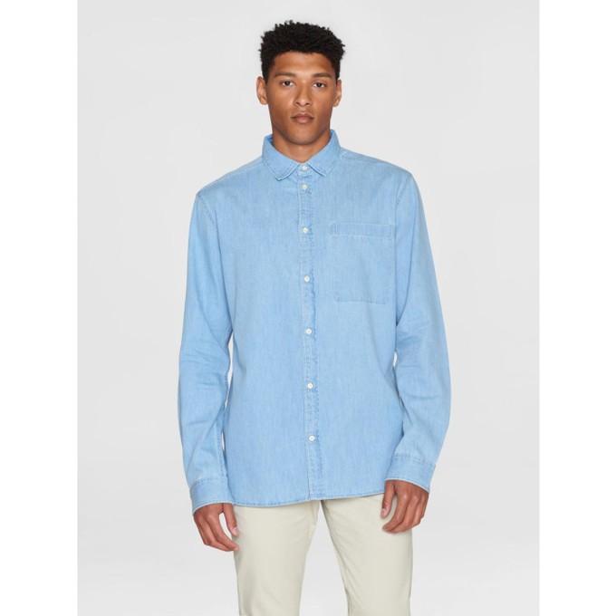 Loose denim shirt - bleached blue from Brand Mission