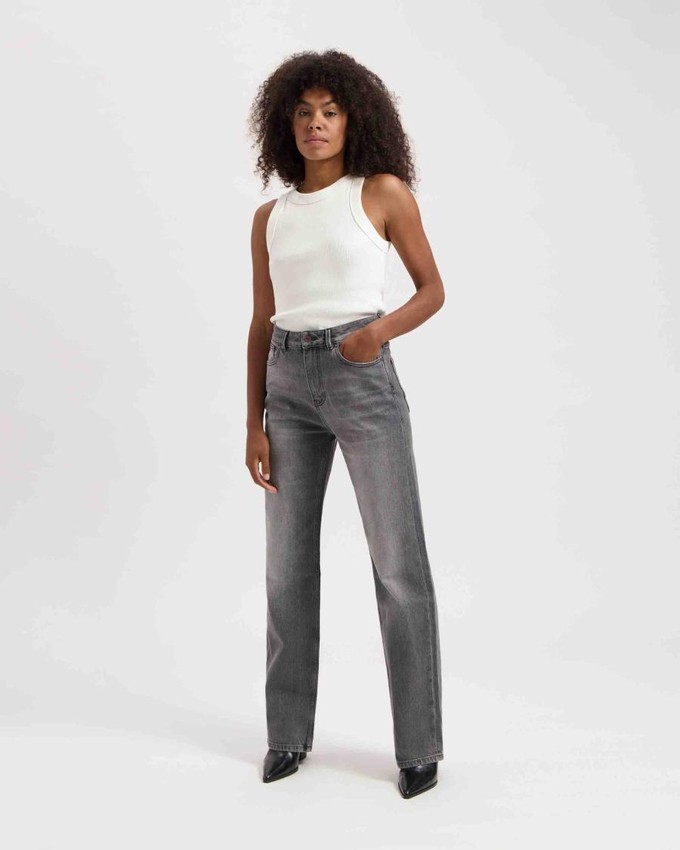 Izabella straight jeans - faded grey from Brand Mission