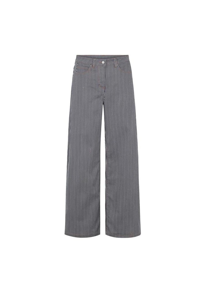 Carol Loose pants - blue stripe from Brand Mission