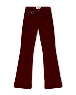 Lisette flare corduroy - bordeaux from Brand Mission