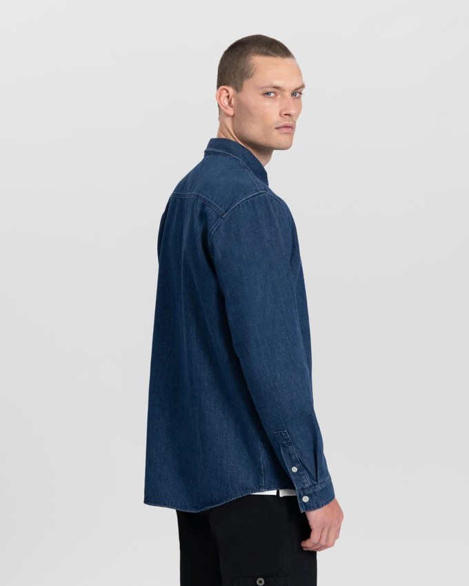 Sawyer denim shirt - washed indigo from Brand Mission