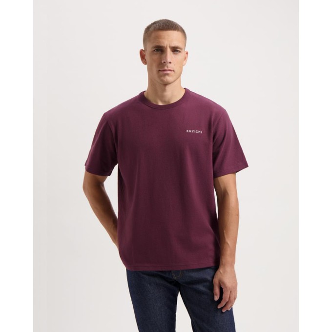 Liam signature t-shirt - Wine Red from Brand Mission