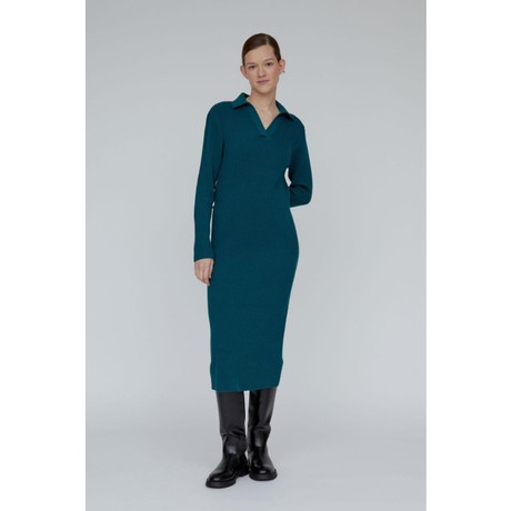 Jemima polo jurk - deep teal from Brand Mission