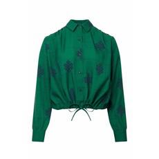 Zoria blouse - green print via Brand Mission