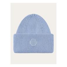 Big rib wool beanie - ashley blue via Brand Mission