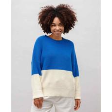 Bicolor Sweater - blauw via Brand Mission