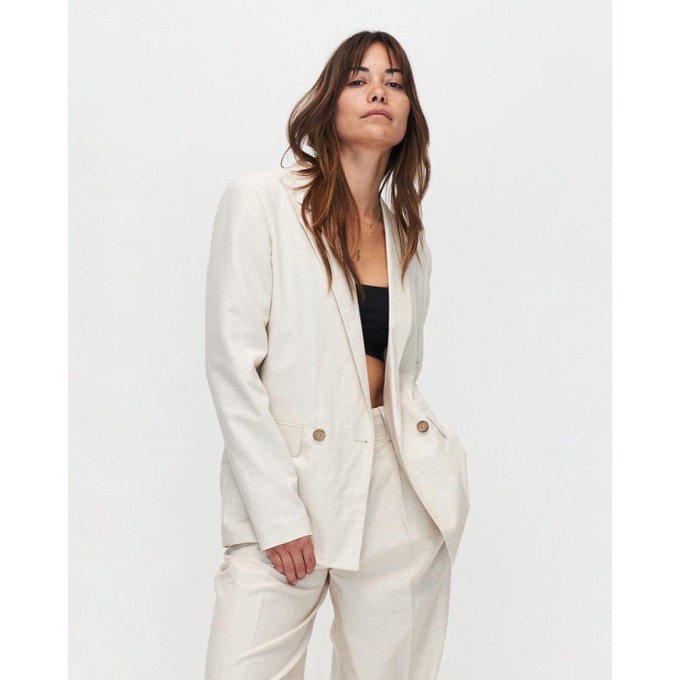 Scarlett blazer - off white melange from Brand Mission