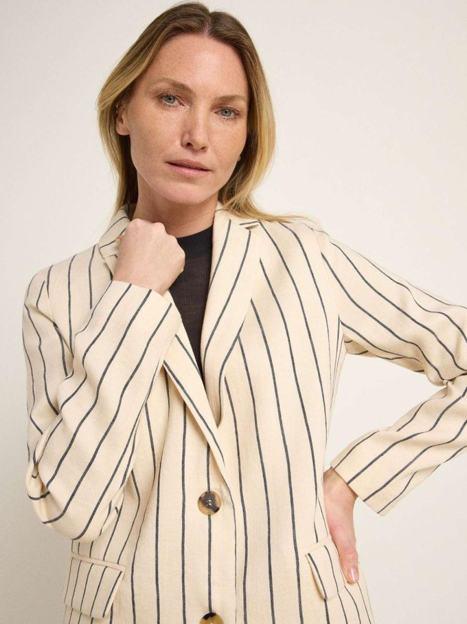 Blazer streep - creme zwart from Brand Mission