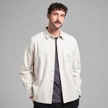 Rute flannel shirt - oat white from Brand Mission