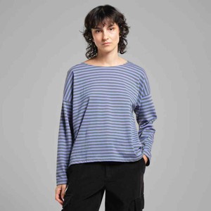 Humledal longsleeve stripes - green purple from Brand Mission