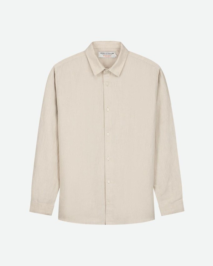 Nico shirt - light sand melange from Brand Mission