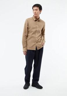 Kent overhemd - beige melange via Brand Mission