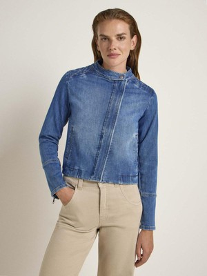 Jeans jacke - mid blue denim from Brand Mission