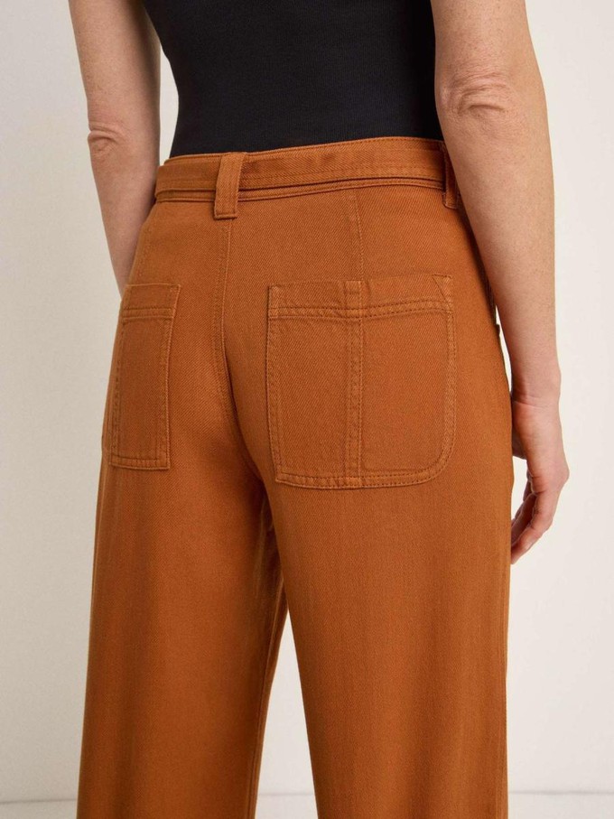 Pantalon met riem - almond from Brand Mission