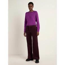 Marlene rib pantalon - brown bordeaux via Brand Mission