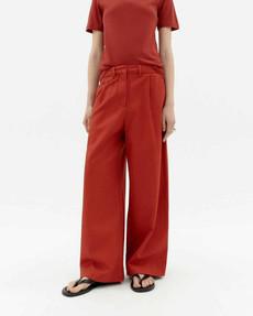 Pat pantalon hemp - orange red via Brand Mission