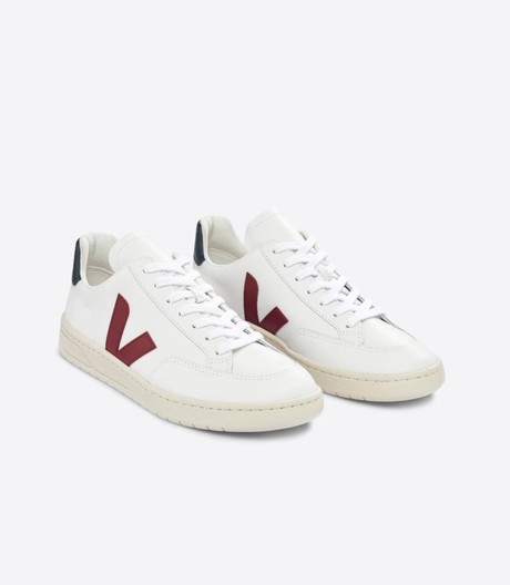 V12 sneaker - white marsala nautico from Brand Mission