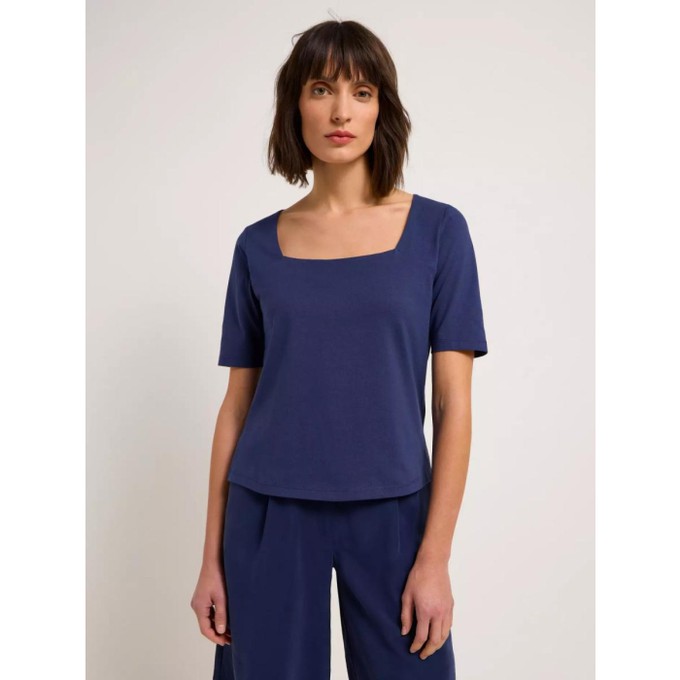 Square neckline shirt - navy from Brand Mission