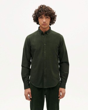 Ant shirt microchecks - green from Brand Mission