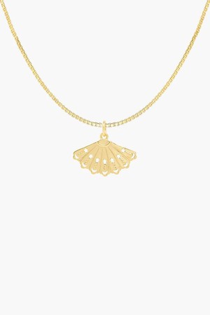 Rosaria fan necklace gold plated - set from Brand Mission