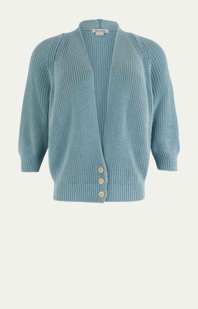 Tessa cardigan - ash blue solid from Brand Mission