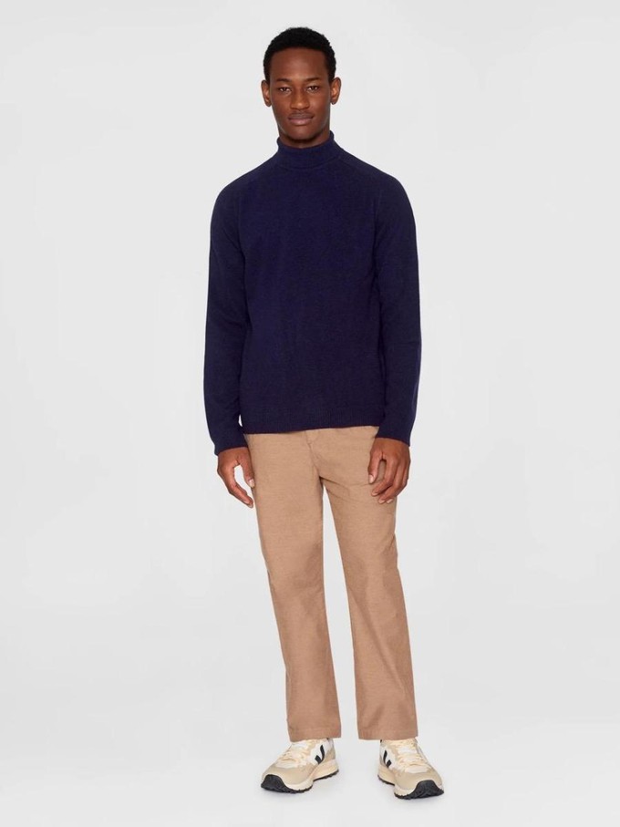 Basic roll-neck knit - total eclipse from Brand Mission