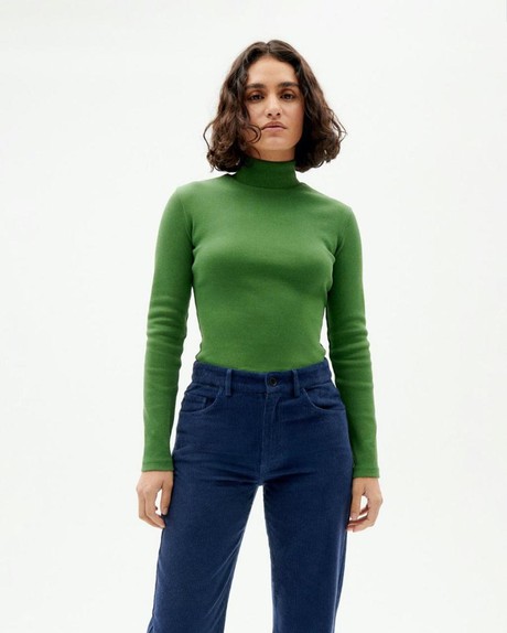 Aine ribtop - garden green from Brand Mission