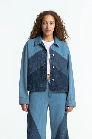 Birgitte denim jacket - paneling from Brand Mission