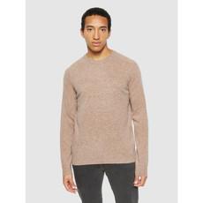 Basic o-neck knit - kelp melange via Brand Mission