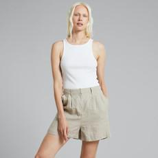 Djupvik linnen shorts - ecru via Brand Mission