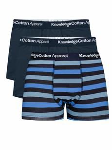 Boxershorts 3-pack - blue stripes via Brand Mission