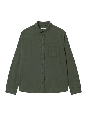 Melange flannel shirt  - forrest night from Brand Mission