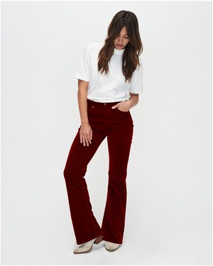 Lisette flare corduroy - bordeaux from Brand Mission