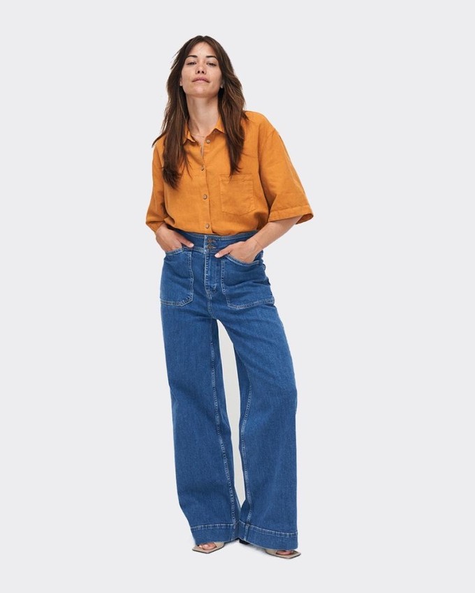 Farrah worker jeans - ocala blue from Brand Mission